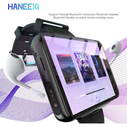 Best selling big Screen 4G global sim card Smart Watch Men connect with bluetooth headset lisen music Watch Phone WIFI gps watch