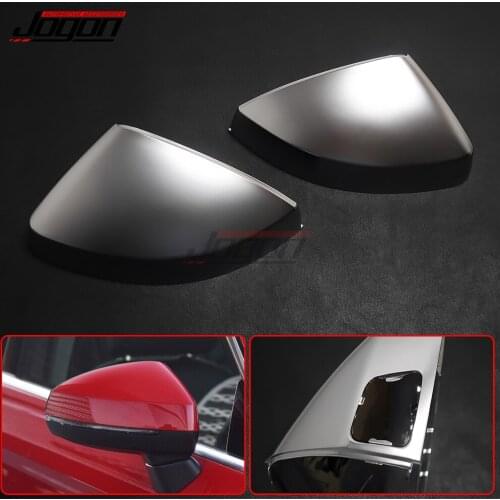 LHD Car Side Wing Rearview Rear View Mirror Replace Cover Trim Cap Case For Audi A3 S3 8V 2013-2019 Matte Silver