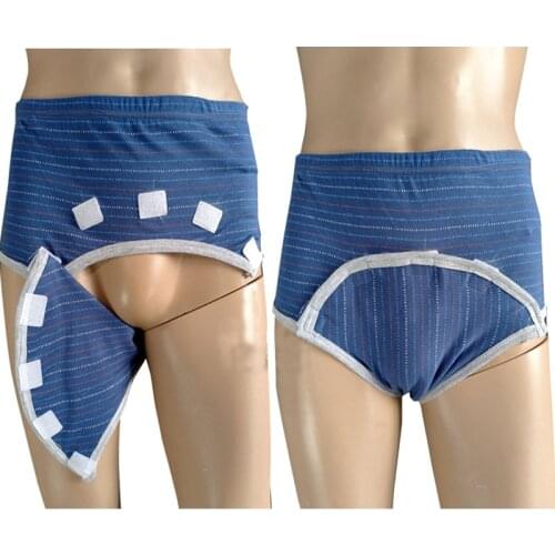 Adult care Briefs Inpatient Underpants Paralysis Bed-ridden Elderly People Easily Wear Knickers Cotton parturient Women/Men