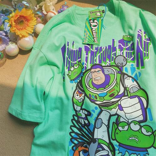 American Vintage Buzz Lightyear Graphic T Shirts Oversized Short Sleeve Summer Tee Brand Fashion Teens Girls Korean Kawaii Tops