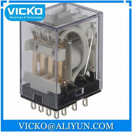 [VK] HJ4-L-DC24V RELAY GEN PURPOSE 4PDT 5A 24V