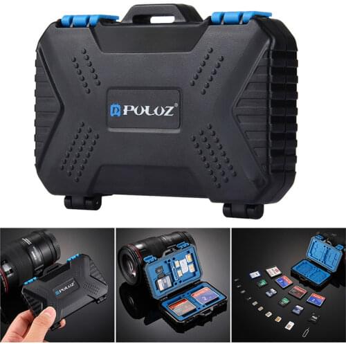 27 in 1 Memory Card Case Holder Waterproof Storage Box Case protector for 4CF+8SD+9TF+1Card PIN+1SIM+2Micro-SIM+2Nano-SIM