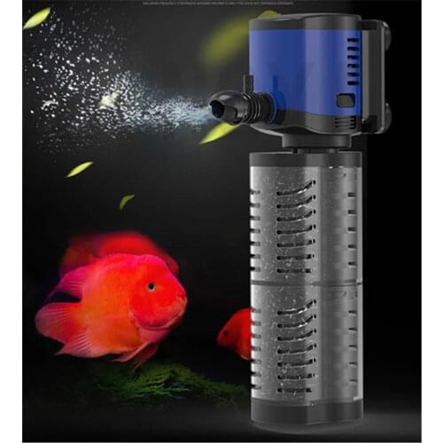 SUNSUN 1 piece 220-240V JQP-500F/1000F/1500F/2500F/ aquarium built-in filter fish tank three in one submersible pump oxygen pump