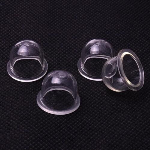20Pcs Mini White Transparent 19mm Carburettor Strimmer Blower Chainsaw Rubber Fuel Primer Bulb Cups