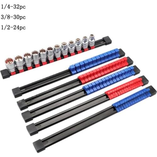 6 pc/set Socket plastic Shelf Socket Storage tool holder tool box for 1/4''3/8''1/2'' drive tool Organizer Storage Holder