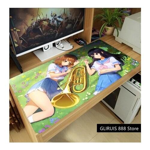 Anime Hibike! Euphonium Oumae Kumiko Kawashima Sapphire Mouse Pad Thicken Laptop Gaming Mice Mat Keyboard Pad Anti-Slip Playmat