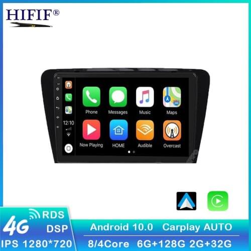 10.1" 2Din Android 10.0 Car Radio for Volkswagen SKODA Octavia 3 A7 2014-2018 Stereo Multimedia Player Navigation RDS Head Unit