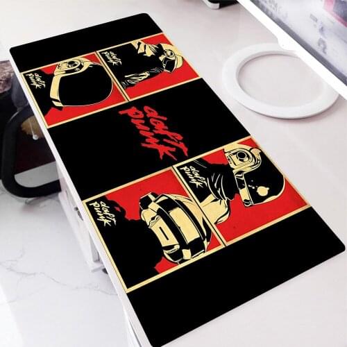 Daft Punk Large Mousepad Gaming Mouse Pad Anime Mause Gamer Keyboard Mats Office Extended Desk Mat Gamers Accessories Mice Rug