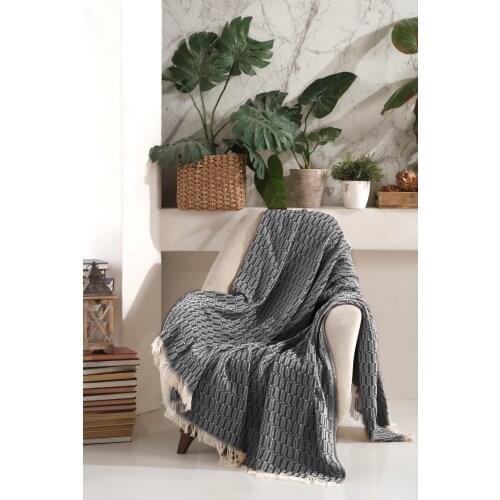 Cotton Seat Cover 170x220 Cm Vision-Anthracite All Seasons Suitable for Use For Easy To Clean Quick Tumble Dried Sofa Couch Furniture Living Room