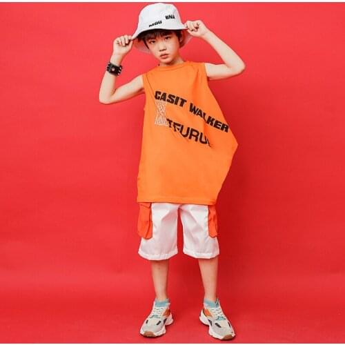 Kids Cool Hip Hop dancing Clothing Sweatshirt Tops short Sleeve T Shirt short Pants Girls Jazz Dance Costume Clothes Party Wear