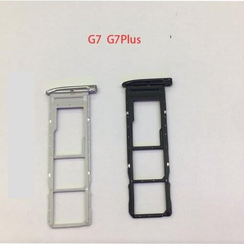 For Motorola Moto G7 G7 PLUS Sim Card Tray SD Card Reader Socket Slot Holder Replacement Part