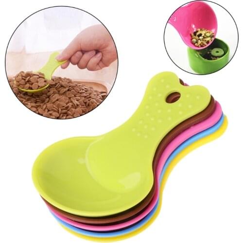 Pet Feeding Shovel Spoon Dispenser Dogs Cats Puppy Litter Feeder Scoop Supplies