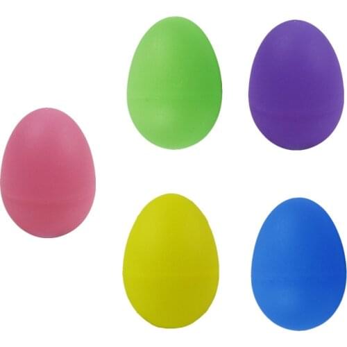 FLEOR Plastic Sound Egg Percussion Maraca Rattles Shaker Kid Toy, 5 Colors Option