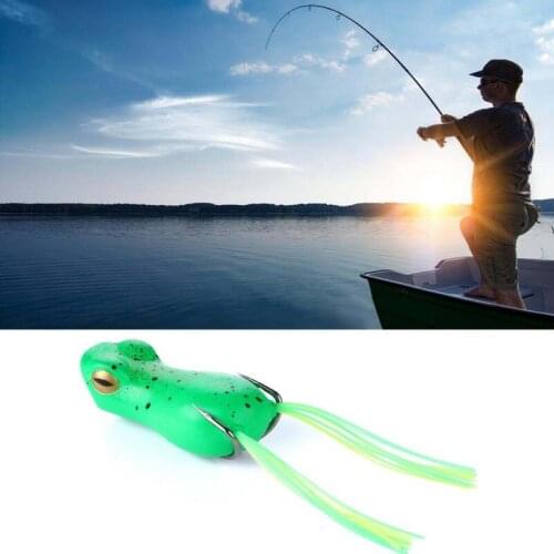 Hot Eco-friendly Frog Shape Artificial Bait False Soft Lure Fishing Accessories