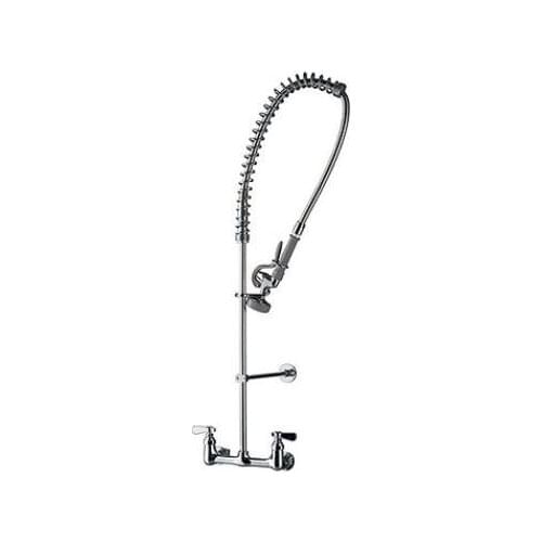 COMMERCIAL KITCHEN TAP PRE RINSE SPRAY ARM TWIN PEDESTAL FAUCET