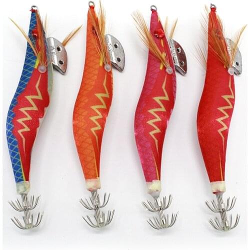 Squid hook wood shrimp hook no.3.0 14.5 squid clamp sea fishing cuttlefish eight claw hook