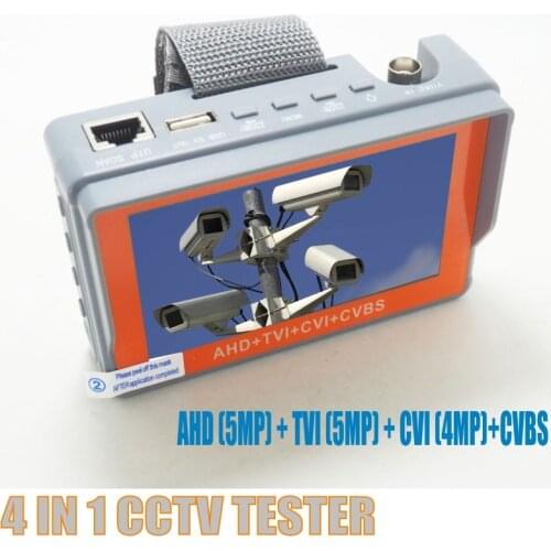 Upgraded IV7W 4.3 Inch 5MP 4MP AHD TVI CVI CVBS Analog CCTV Camera Tester Monitor support UTP PTZ Audio test DC12V Output