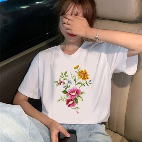 Fashion Women T Shirt Harajuku Aesthetic Cute Funny Tshirt 90s Painting Ulzzang Casual Tops Tees T-shirt Female Clothes