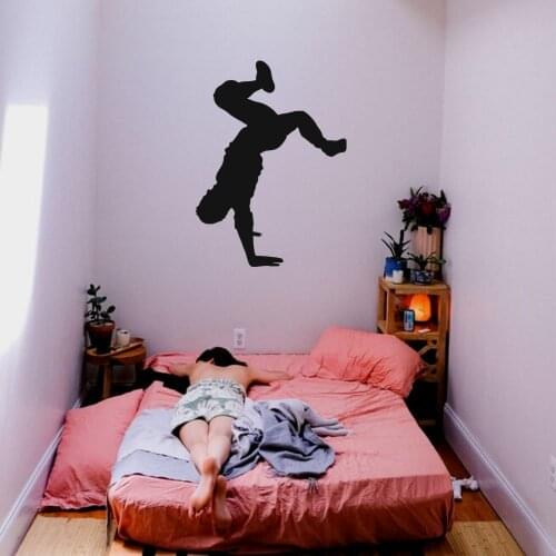 Male Activity Break Dancer Wall Sticker Decal Dance Sticker Home Bedroom Wall Art Decoration A00914