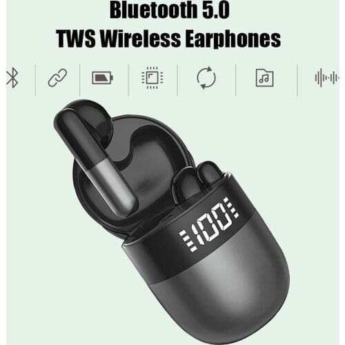 TWS Wireless Headphone Stereo Sport Bluetooth Earphone Touch Mini Earbuds Bass Headset With Charging Case Power Bank
