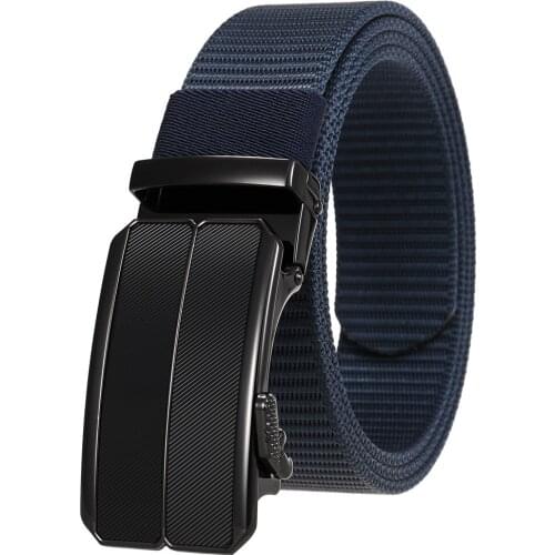 New High Quality Fashion Male Nylon Braided Belt Mens Alloy Belt Buckle Belts for Men Luxury Designer Brand G155-0149A-1