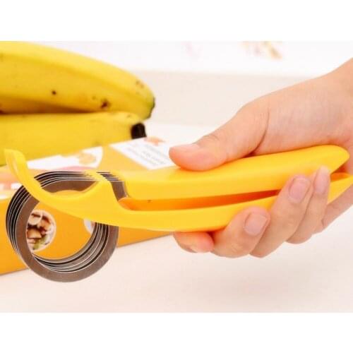 Popular Kitchen Accessories Banana Slicer Chopper Fruit Cutter Cucumber Salad Vegetable Peeler New Cooking Tool Home Creative