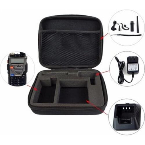 1PCS Baofeng Walkie Talkie Black Handbag Portable Carrying Bag Case for Motorola GP328 BF-888S BF-999S uv-5r uv-9r uv82 uv-5re