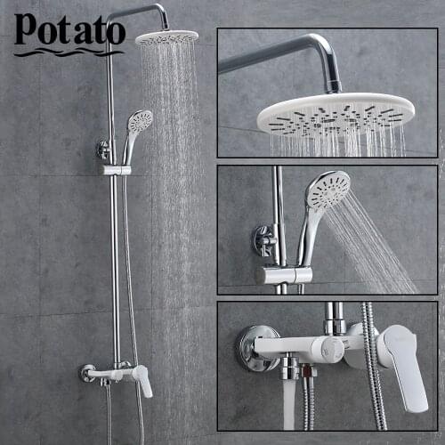 Potato bathroom shower faucet set bathtub faucets shower mixer tap Bath Shower tap waterfall shower head mixer p35237