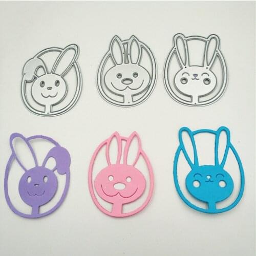 Cutting dies Easter bunny Moon metal crafts paper die-cutting /DIY embossing, Easter and New Year