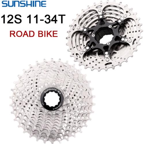 SUNSHINE-steering wheel road bike 11-34T, steel flywheel 12S, steering gear box, suitable for Shimano SRAM