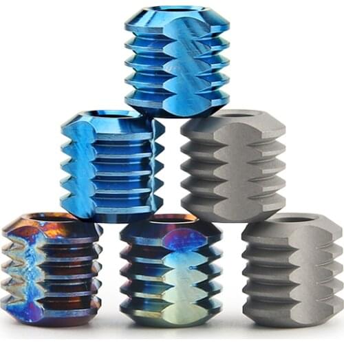 DIY Titanium Knife Beads Paracord Umbrella Rope Cord Knife Beads EDC Lanyard Titanium Alloy Pendant