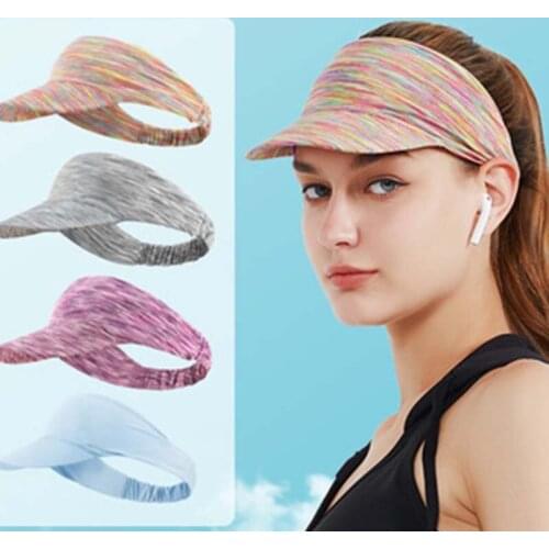 Sun Hat Outdoor Summer Sports Running Sunscreen Cool Breathable Sweat-Proof UV-Proof Men Women Headband Empty Top Cap h19