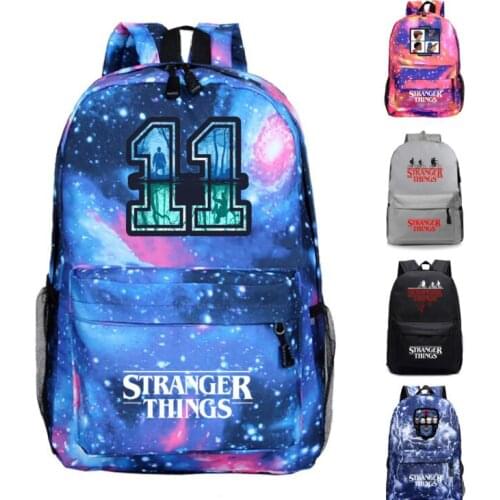 Stranger things Children Kids School Bag Toys Anime America TV STRANGER THINGS Children Boy Backpack Christmas Gift Toys