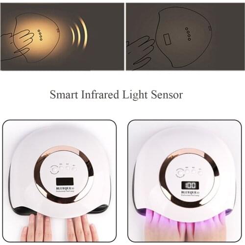 168W 180W Super Sunuvied Nail Lamp UV LED Nail Shop Gel Curing Lamp Dual Hand Home DIY Toenail Nail Dryer Gift Manicure Tools