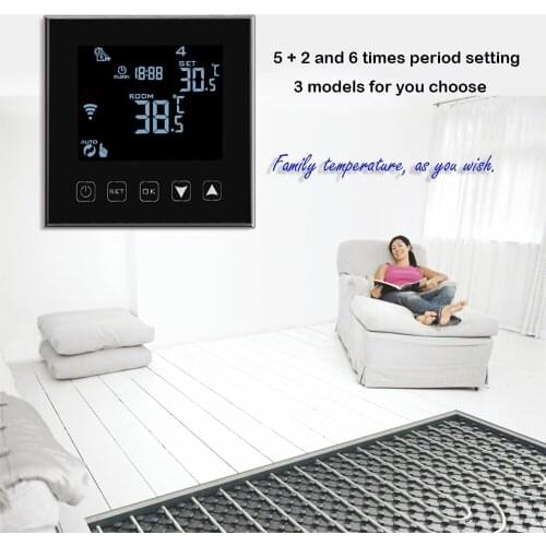 Tuya 3A 16A smart WIFI thermostat for underfloor heating system,Works with Alexa Google Home