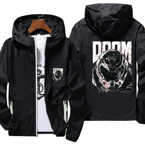 Doom Eternal Anime print Jacket Men Women Waterproof Sun Protection Clothing Fishing Quick Dry Skin Windbreaker