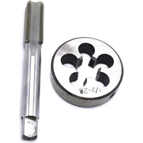 High Quality 1/2"-28 New HSS UNEF Right Hand Gunsmithing Thread Tap and Die Set