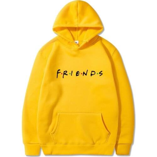 Funny Unisex Hoodies Friends Printed Long Sleeve 2020 Autumn Winter Fleece Pullover Hip Hop Streetwear Hooded Fashion Male Tops