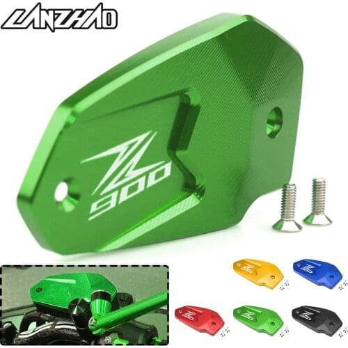 Green Motorcycle CNC Aluminum Oil Cup Cap Front Brake Reservoir Fluid Tank Cover for Kawasaki Z900 2017 2018