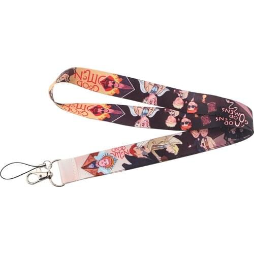 ZF2320 1pcs Cartoon Icons Style Anime Lovers Key Chain Lanyard Neck Strap For USB Badge Holder DIY Hang Rope