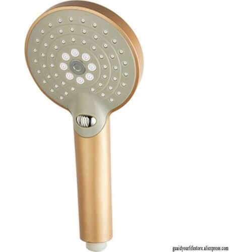 Golden Multifunctional Hand Shower High Quality Gold Plated Hand Held Shower Head Hose and Bracket Holder Antique Gold Sprayer