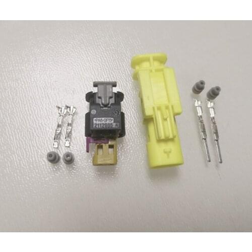 10sets/lot 2 Pin/Way Female And Male Side Impact Sensor Plug Injector Auto Connector For Tyco/Amp VW Audi 4F0 973 702A