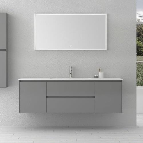 1400mm Bathroom Furniture Free Standing Vanity Stone Solid Surface Blum Drawer Cloakroom Wall Mounted Cabinet Storage 2245