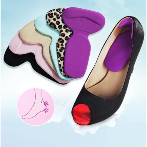 2pairs Footful Gel Silicone Thickened Shock Cushion-Shoe Heel Protection Wedge Adhesive Silicone Gel Cooling insole Pad