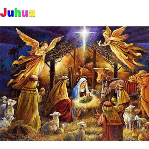 Jesus Birth 5d diy diamond painting full drill mosaic religious diamond embroidery gift diamond stitch Handmade religion decor
