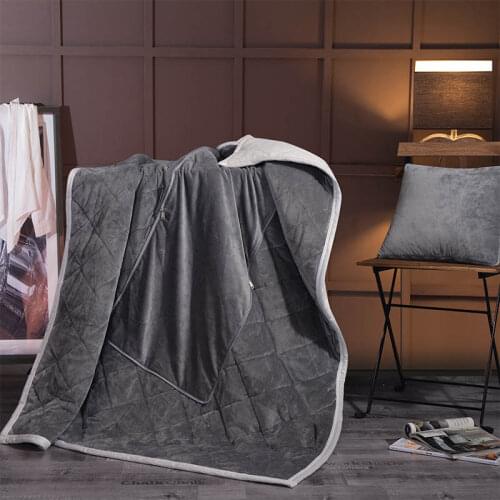 2 In 1 Velvet Cushion Blanket for Car Sofa Travel Lumbar Throw Pillow Air Conditioning Blankets Foldable Patchwork Quilt
