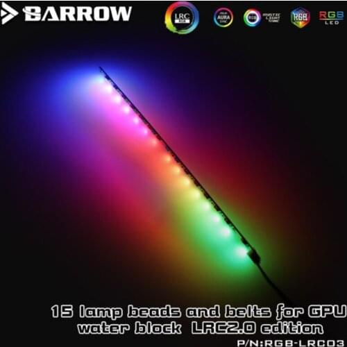Barrow LRC2.0 5v 3pin Light Strips, Special For Barrow Graphics Card Block, Aurora 15 Lighting Beads RGB-LRC03