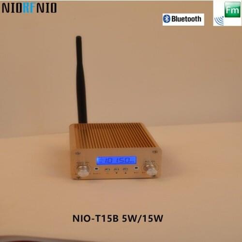 Free Shipping Professional Tube Headphone FM Amplifier Transmitter NIO-T15B 5W/15W Gold Color