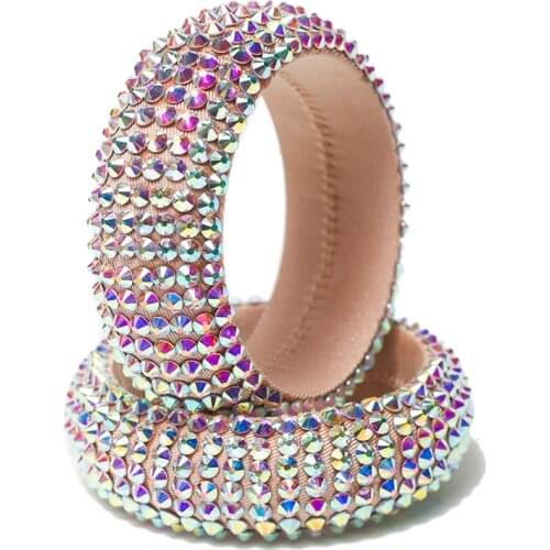 Belly Dance Bracelet Diamond Bangle Jewelry Bellydancing Oriental Bellydance Accessories Dancing Rhinestones Wristband Bracelet