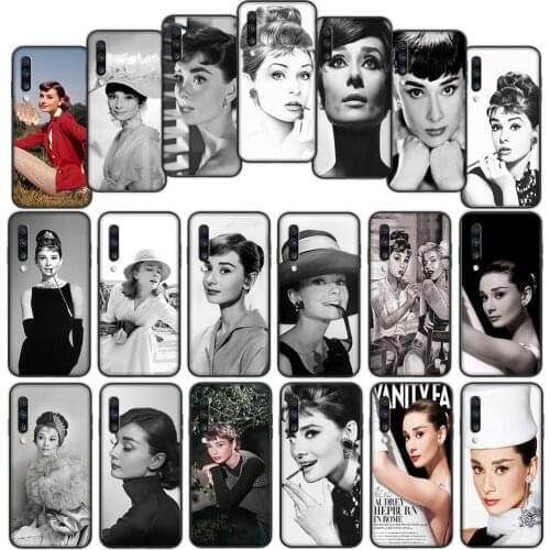 Audrey Hepburn Soft Cover Case for Samsung Galaxy A11 A21 A21S A41 A51 A71 A81 A91 M11 M21 M31 M31S